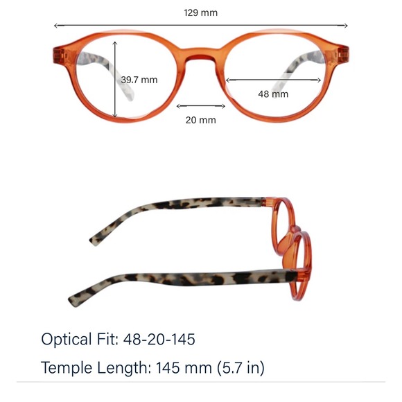 Peepers Apollo +0.00 blue light filter glasses - Picture 7 of 10